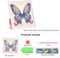 Diamond Art Painting Kit, DIY Colorful Butterfly 5D Special Shape Crystal Diamond Partial Diamond Art Painting Mosaic Making Craft, Suitable for Home Wall Decor Art Holiday Gift